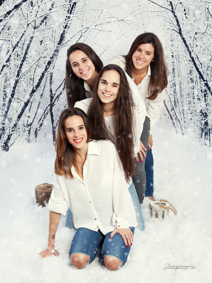 FOTOYMAGEN-Hermanas-Guisado-Fernandez--Navidad-Nieve-Niños-Magia-(2)